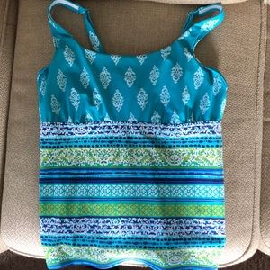 Lands’ End tankini top 16DD